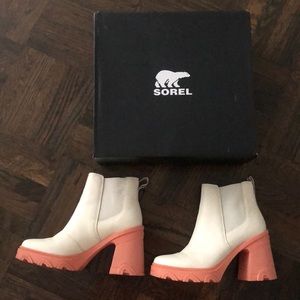 SOREL Brex: Waterproof Platform Block Heel Chelsea Bootie (Women).